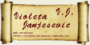 Violeta Janješević vizit kartica